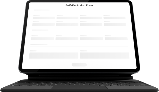 Universal self-exclusion form